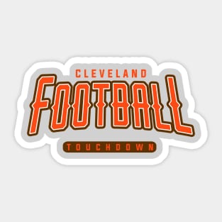 Cleveland Football Team Sticker